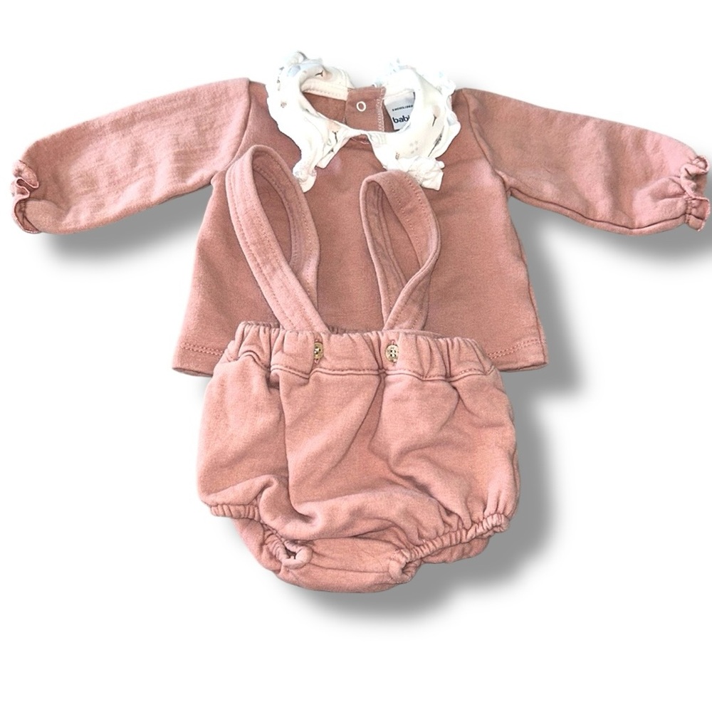 Babidu Baby Girl Sweatshirt Set 3m A22 - Picture 2 of 6